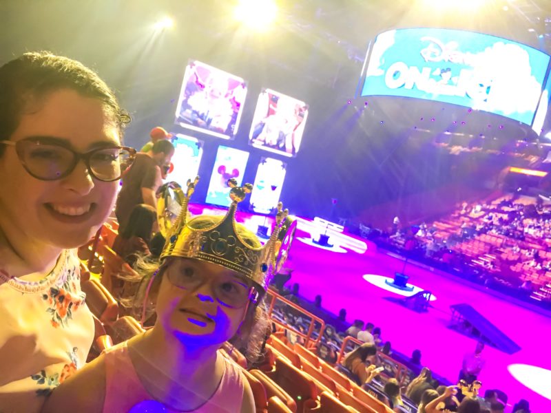 E. L. Lane and Leia at Disney On Ice presents Road Trip Adventures