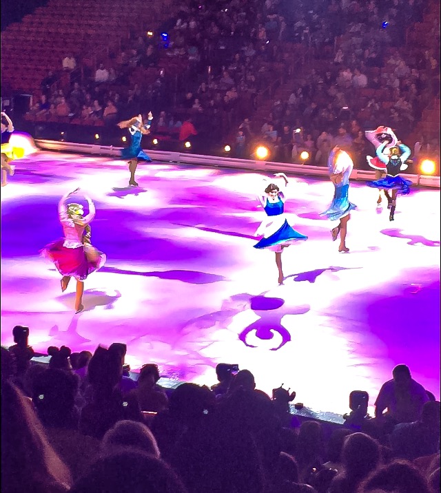 Girl power with all of the Disney princesses dancing on ice at Disney On Ice presents Road Trip Adventures